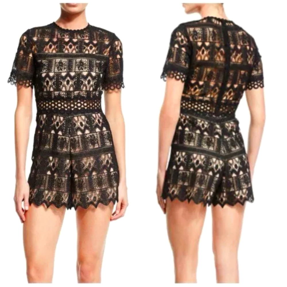 Alexis Black Lace Romper New with Tags!!! 🖤🖤🖤